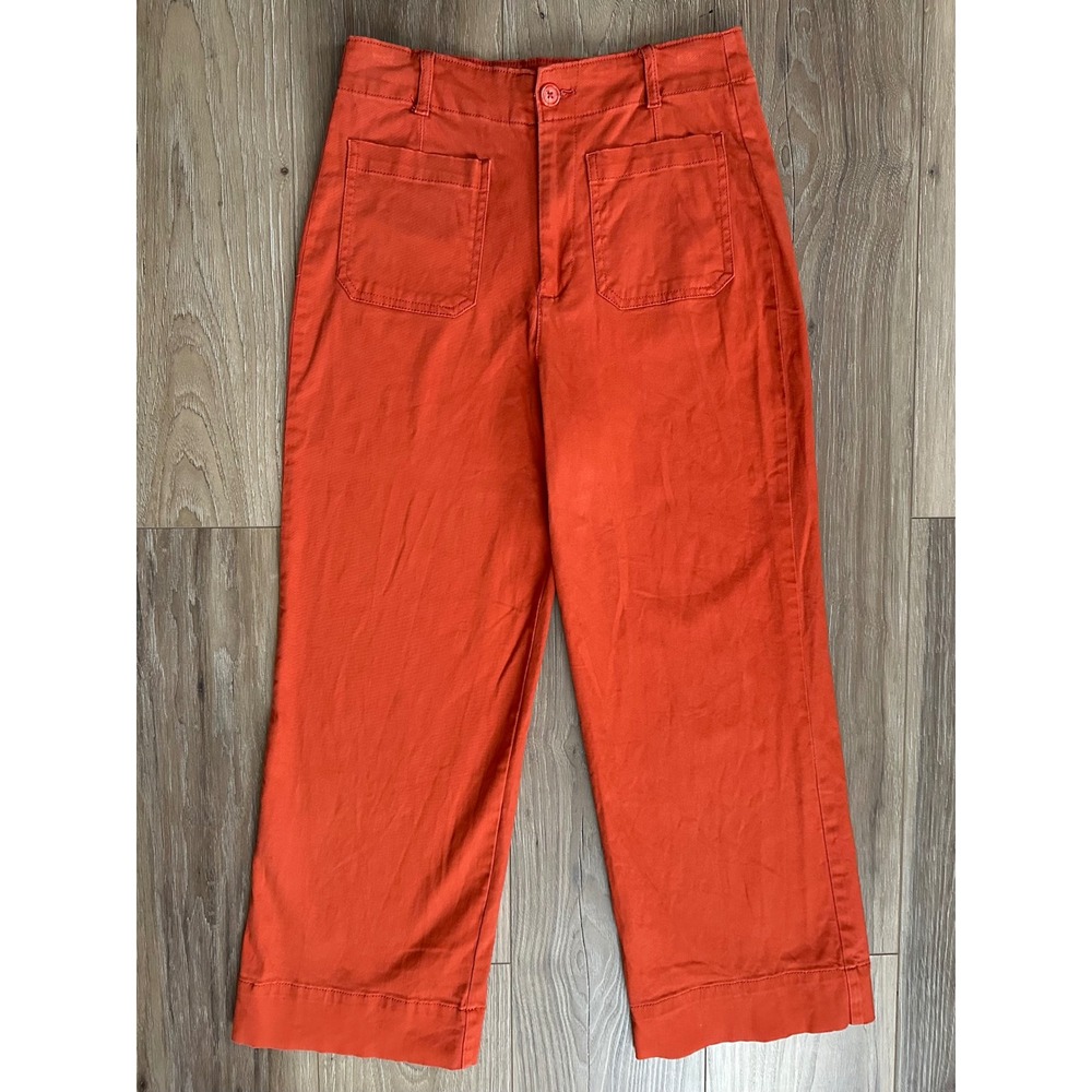 Bagatelle Collection Burnt Orange High Rise Wide Leg Cropped Pants
Size 8 Retro